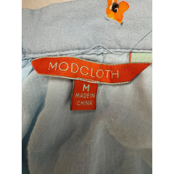 Modcloth Gnomes A Line Skirt US Women's Size Medium Whimsical Fairy Floral‎ Mini - Picture 9 of 10